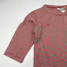 Load image into Gallery viewer, Girls Quince, striped organic cotton top, EUC, size 5-6,  