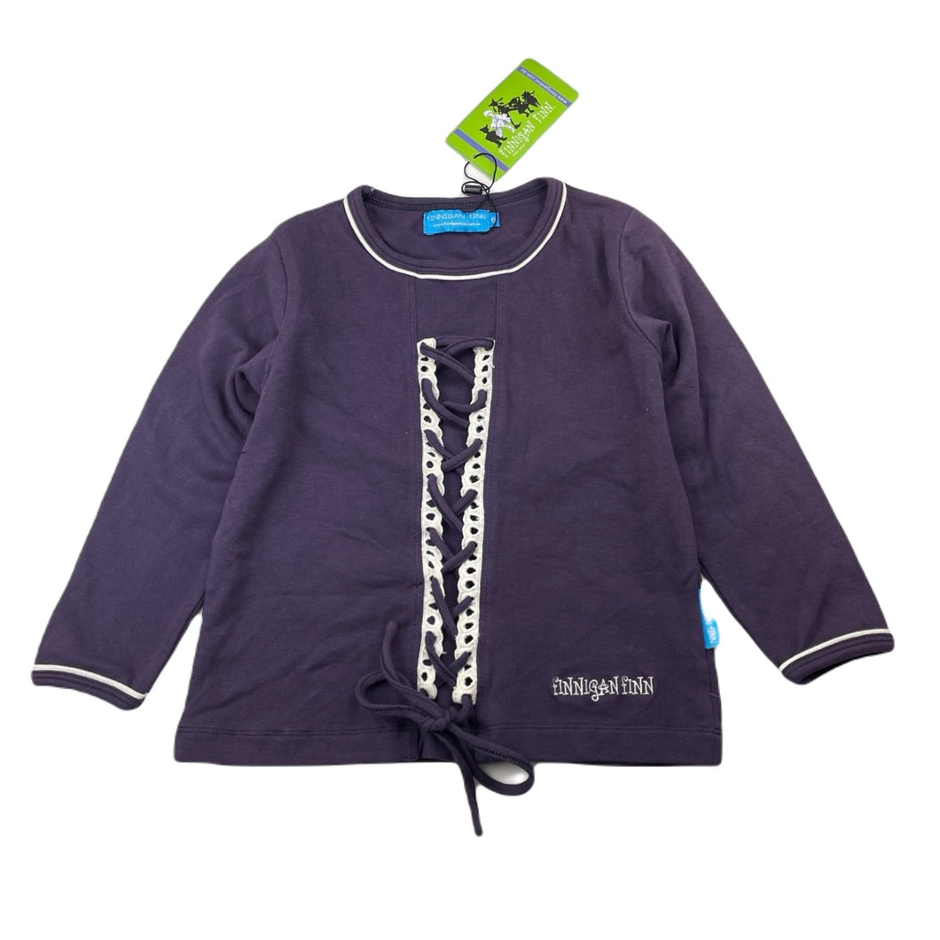 Girls Finnigan Finn, stretchy long sleeve top, NEW, size 5,  