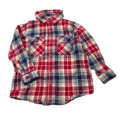 Boys Target, flannel cotton long sleeve shirt, EUC, size 3,  