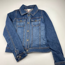 Load image into Gallery viewer, Girls Monsoon, lightweight stretch denim jacket, GUC, size 10-12,  