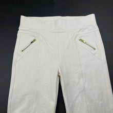 Load image into Gallery viewer, Girls Gum, cream stretchy pants / leggings, elasticated, Inside leg: 63cm, NEW, size 14,  
