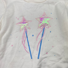 Load image into Gallery viewer, Girls Anko, fleece lined sweater / jumper, wands, light mark back right cuff, FUC, size 4,  