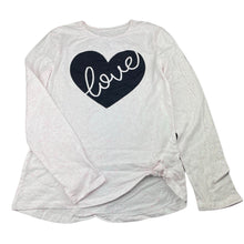 Load image into Gallery viewer, Girls Clothing &amp; Co, long sleeve tee/top, heart, EUC, size 14,  