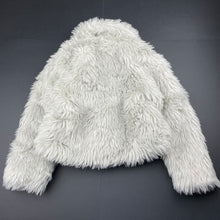 Load image into Gallery viewer, Girls Pumpkin Patch, grey faux fur jacket / coat, GUC, size 5,  