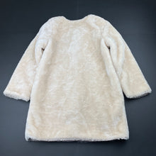 Load image into Gallery viewer, Girls Origami, faux fur jacket / coat, 5 hook fasten, L: 59cm, GUC, size 7,  