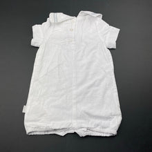 Load image into Gallery viewer, unisex Pumpkin Patch, lightweight cotton sailor romper, FUC, size 00,  