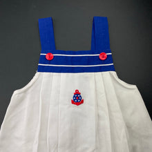 Load image into Gallery viewer, Girls Mothercare, vintage lightweight nautical dress, GUC, size 0-1, L: 40cm