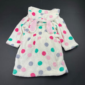 Girls Target, soft fleece dressing gown / bath robe, EUC, size 2,  
