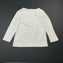 Load image into Gallery viewer, unisex Kids &amp; Co, white cotton long sleeve tee/top, FUC, size 2,  