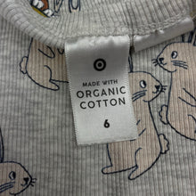 Load image into Gallery viewer, Girls Target, ribbed organic cotton blend pyjamas, GUC, size 6,  