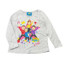 Load image into Gallery viewer, Girls The Wiggles, grey marle long sleeve tee/top, EUC, size 2,  