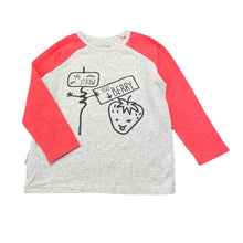 Load image into Gallery viewer, Girls TINY TRIBE, stretchy long sleeve tee/top, strawberry, EUC, size 4,  