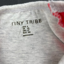 Load image into Gallery viewer, Girls TINY TRIBE, stretchy long sleeve tee/top, strawberry, EUC, size 4,  
