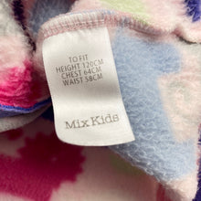 Load image into Gallery viewer, Girls Mix Kids, fleece zip up hooded jacket, GUC, size 6,  