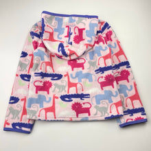 Load image into Gallery viewer, Girls Mix Kids, fleece zip up hooded jacket, GUC, size 6,  