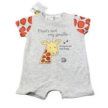 Load image into Gallery viewer, unisex That's Not My, Giraffe soft feel romper, NEW, size 0000,  