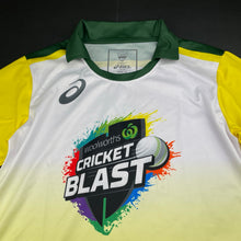 Load image into Gallery viewer, unisex ASICS, Cricket Australia cricket blast top, EUC, size 12,  