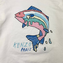 Load image into Gallery viewer, unisex KENZO, embroidered lightweight stretchy sweater, FUC, size 6,  