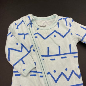 unisex Cotton On, stretchy zip coverall / romper, FUC, size 0000,  
