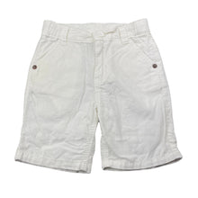 Load image into Gallery viewer, Boys COOL KIDS, white corduroy cotton shorts, adjustable, GUC, size 3-4,  