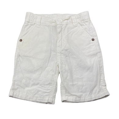 Boys COOL KIDS, white corduroy cotton shorts, adjustable, GUC, size 3-4,  