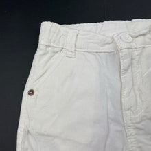 Load image into Gallery viewer, Boys COOL KIDS, white corduroy cotton shorts, adjustable, GUC, size 3-4,  