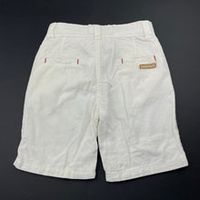 Load image into Gallery viewer, Boys COOL KIDS, white corduroy cotton shorts, adjustable, GUC, size 3-4,  