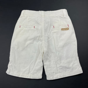 Boys COOL KIDS, white corduroy cotton shorts, adjustable, GUC, size 3-4,  