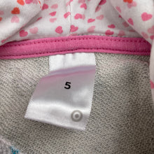 Load image into Gallery viewer, Girls Target, grey cotton hoodie sweater, rainbow, FUC, size 5,  
