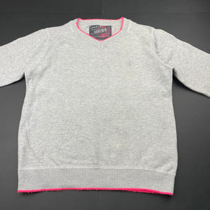 Boys Next, knitted cotton v-neck sweater / jumper, FUC, size 9,  