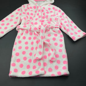 Girls Cotton On, soft fleece dressing gown / bath robe, FUC, size 3-4,  