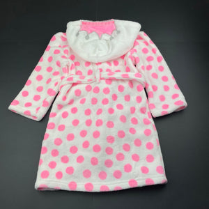 Girls Cotton On, soft fleece dressing gown / bath robe, FUC, size 3-4,  