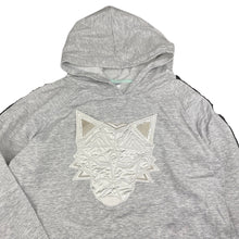 Load image into Gallery viewer, unisex Target, grey marle cotton hoodie sweater, wolf, GUC, size 16,  