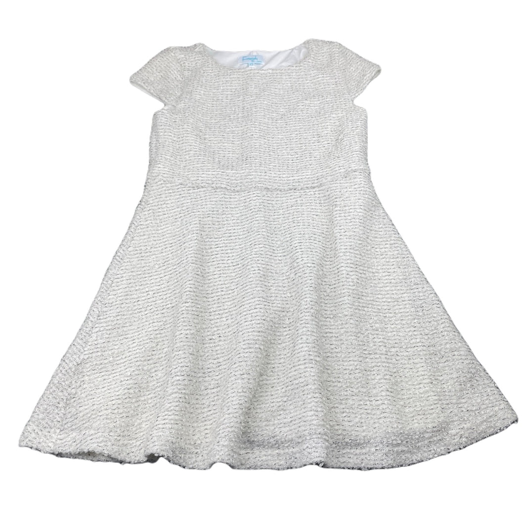 Girls Friends by Jesse, lined boucle short sleeve dress, GUC, size 12, L: 71cm