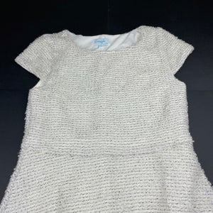 Girls Friends by Jesse, lined boucle short sleeve dress, GUC, size 12, L: 71cm
