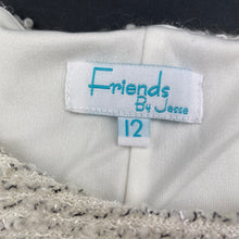 Load image into Gallery viewer, Girls Friends by Jesse, lined boucle short sleeve dress, GUC, size 12, L: 71cm