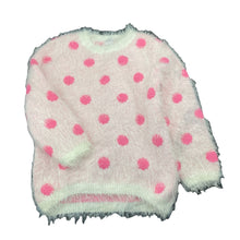 Load image into Gallery viewer, Girls Target, fluffy stretchy sweater / jumper, discolouration left sleeve, FUC, size 5,  