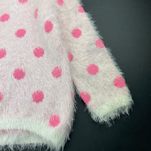 Load image into Gallery viewer, Girls Target, fluffy stretchy sweater / jumper, discolouration left sleeve, FUC, size 5,  