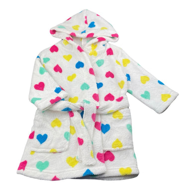 Girls Lily & Dan, fleece dressing gown/bath robe, GUC, size 2,  