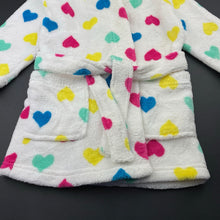 Load image into Gallery viewer, Girls Lily &amp; Dan, fleece dressing gown/bath robe, GUC, size 2,  