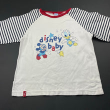 Load image into Gallery viewer, unisex Disney, cotton long sleeve tee/top, Mickey &amp; Donald, FUC, size 6,  