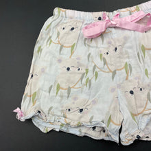 Load image into Gallery viewer, Girls Peter Alexander, lightweight cotton pyjama shorts, koalas, FUC, size 4,  