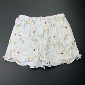 Girls Peter Alexander, lightweight cotton pyjama shorts, koalas, FUC, size 4,  