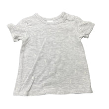 Load image into Gallery viewer, unisex Target, grey marle stretchy tee/top, GUC, size 00,  