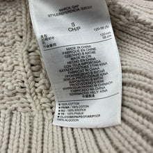 Load image into Gallery viewer, Girls GAP, cable knit cotton sweater/jumper, FUC, size 6-7,  