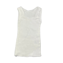 Load image into Gallery viewer, unisex Anko, white cotton singlet top, EUC, size 0000,  