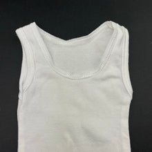 Load image into Gallery viewer, unisex Anko, white cotton singlet top, EUC, size 0000,  