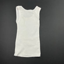 Load image into Gallery viewer, unisex Anko, white cotton singlet top, EUC, size 0000,  