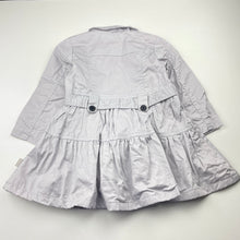 Load image into Gallery viewer, Girls Pumpkin Patch, grey cotton jacket / coat, L: 46cm, EUC, size 2,  