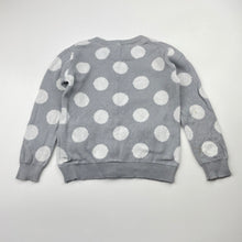 Load image into Gallery viewer, Girls Lily &amp; Dan, grey knitted cotton cardigan, marks back right sleeve, FUC, size 3,  